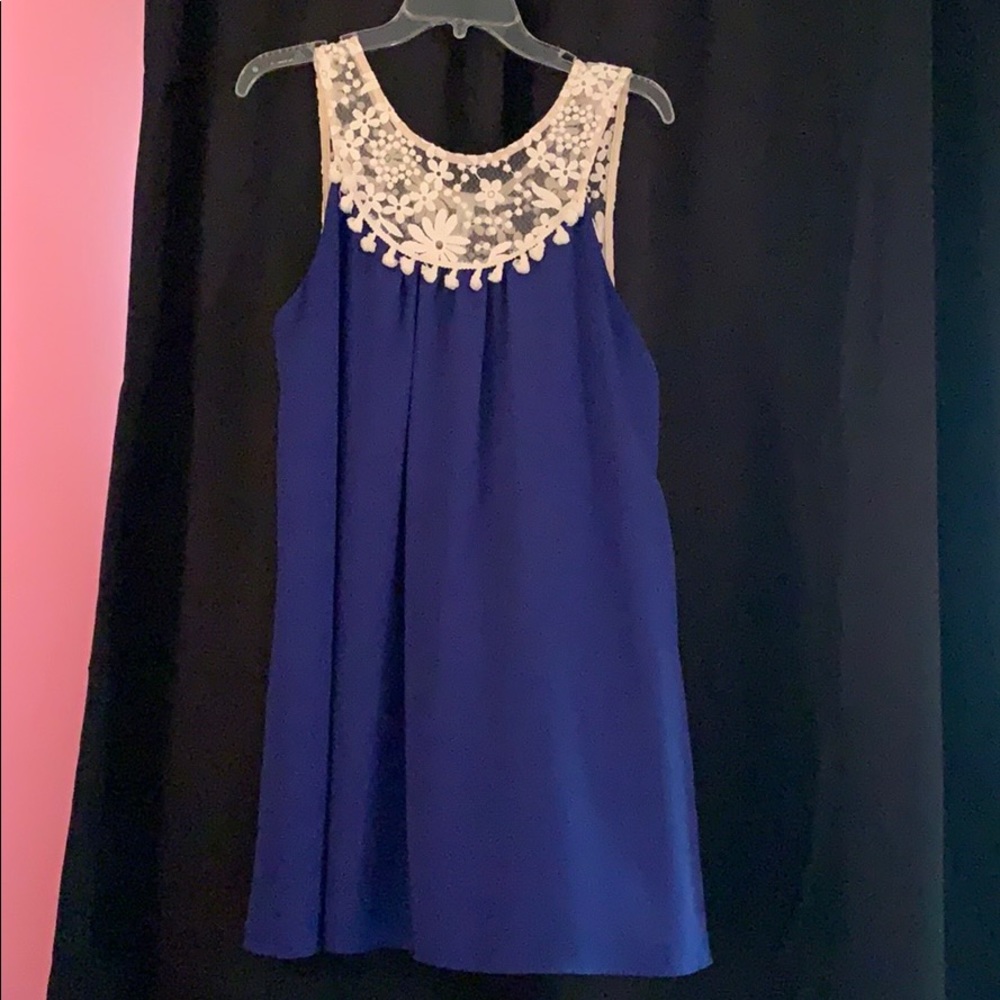 Blue boutique dress